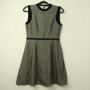 Tibi Sleeveless Midi Dress Size 6 Black White